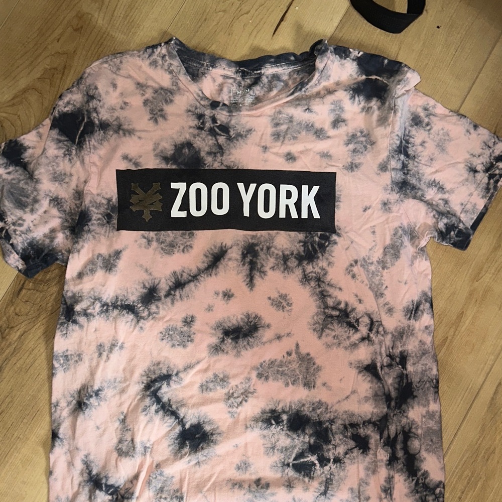 Zoo York Kids T-Shirt in Pink and Black Tie-Dye